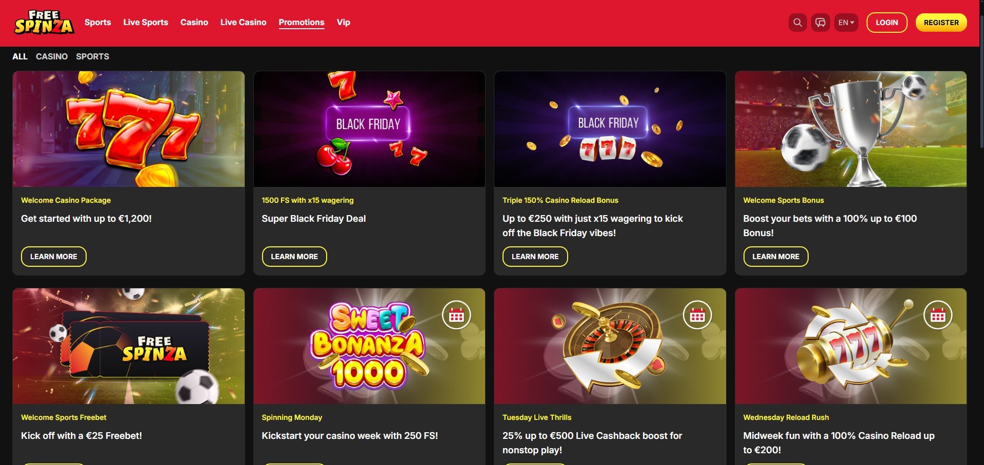 FreeSpinza Casino Promotions