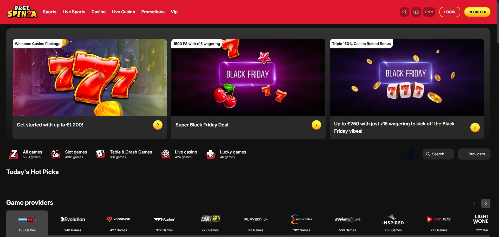 FreeSpinza Casino Review