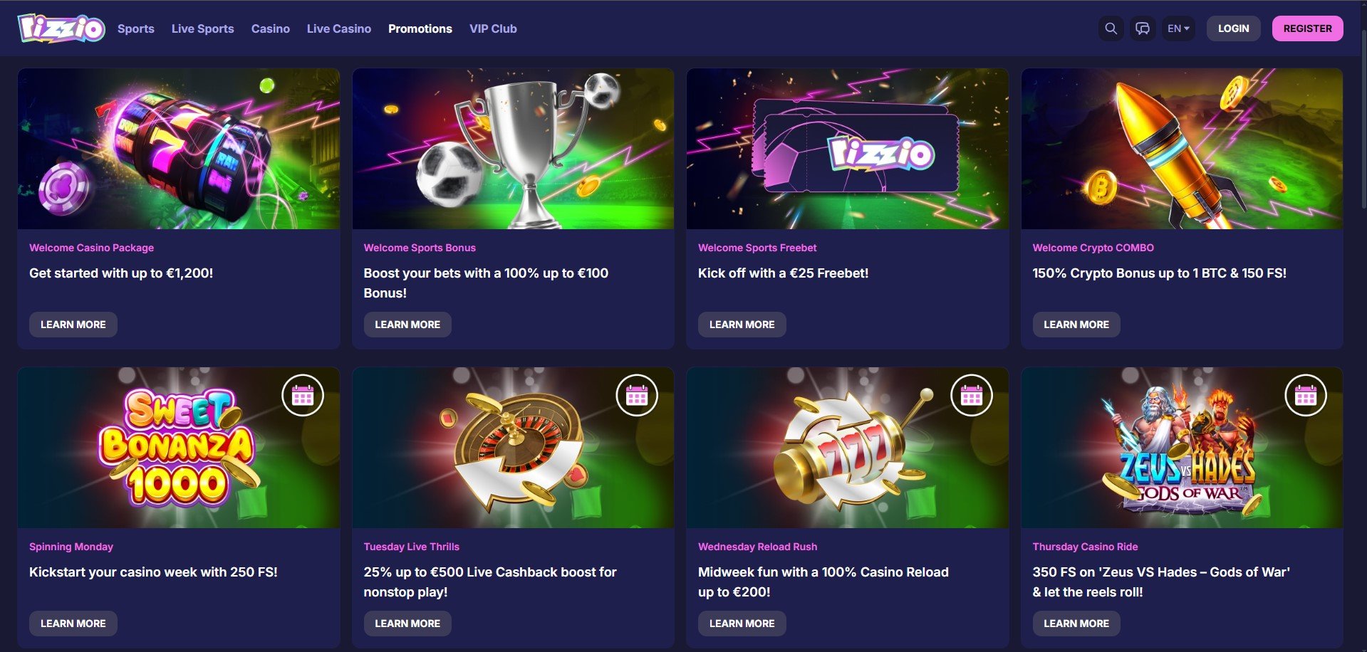 Rizzio Casino Promotions