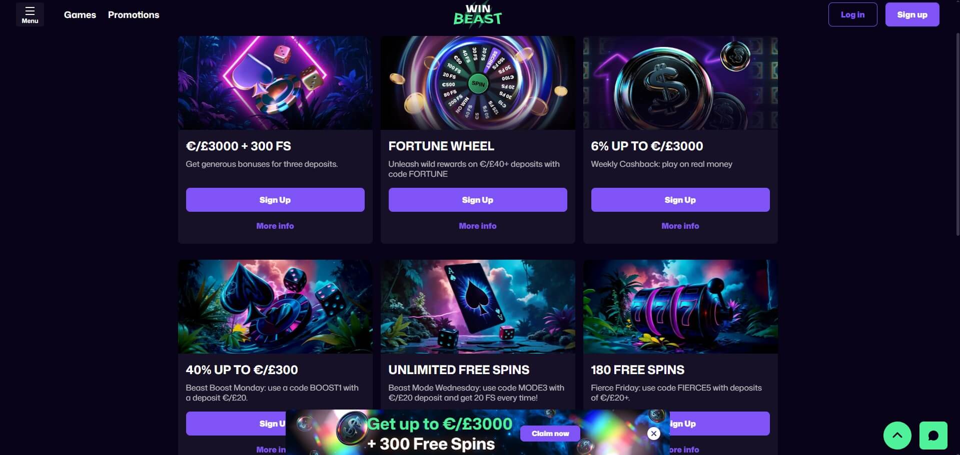 WinBeast Casino Promotions