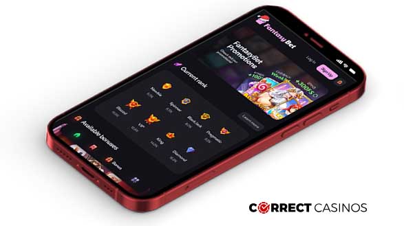 FantasyBet Casino Mobile Version