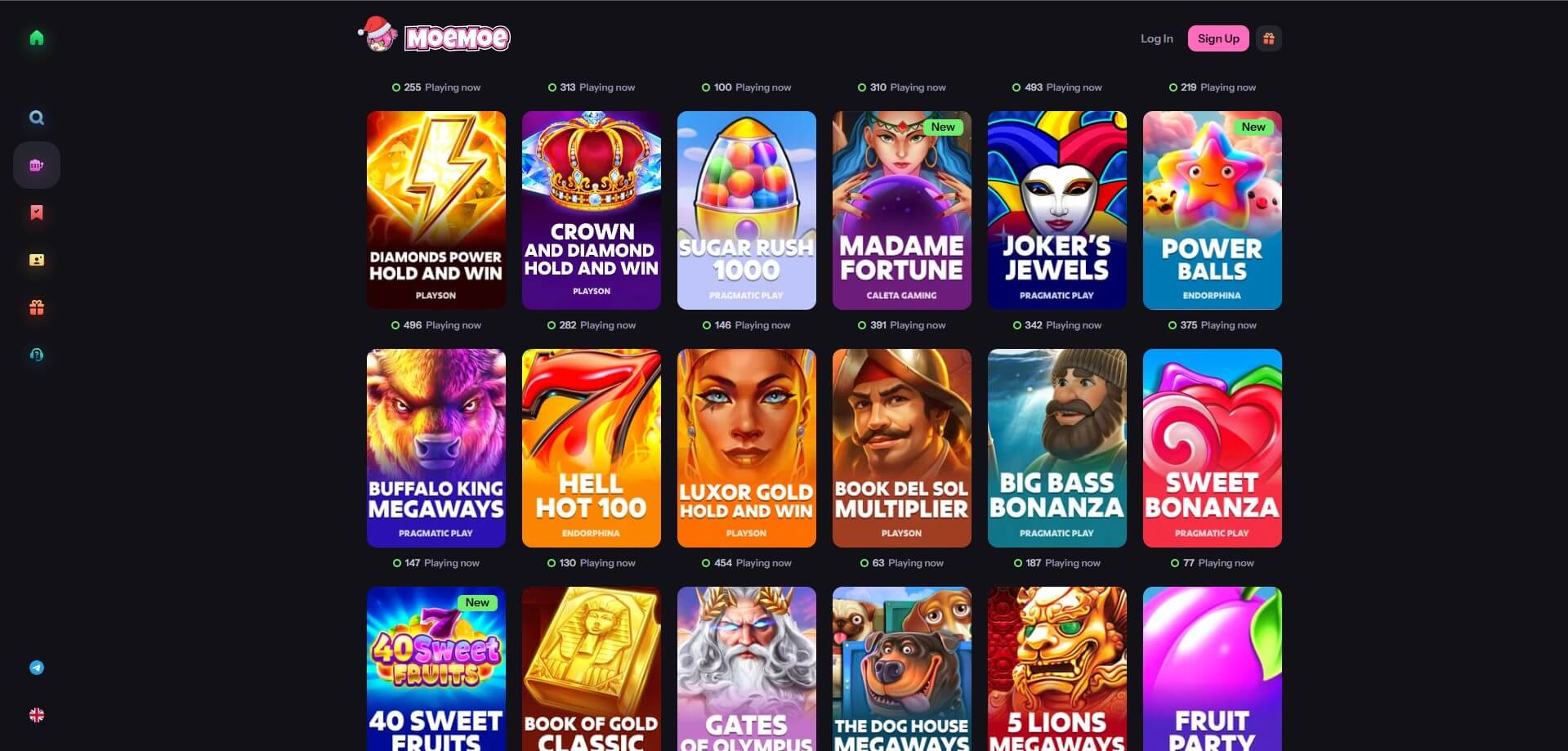 MoeMoe Casino Games