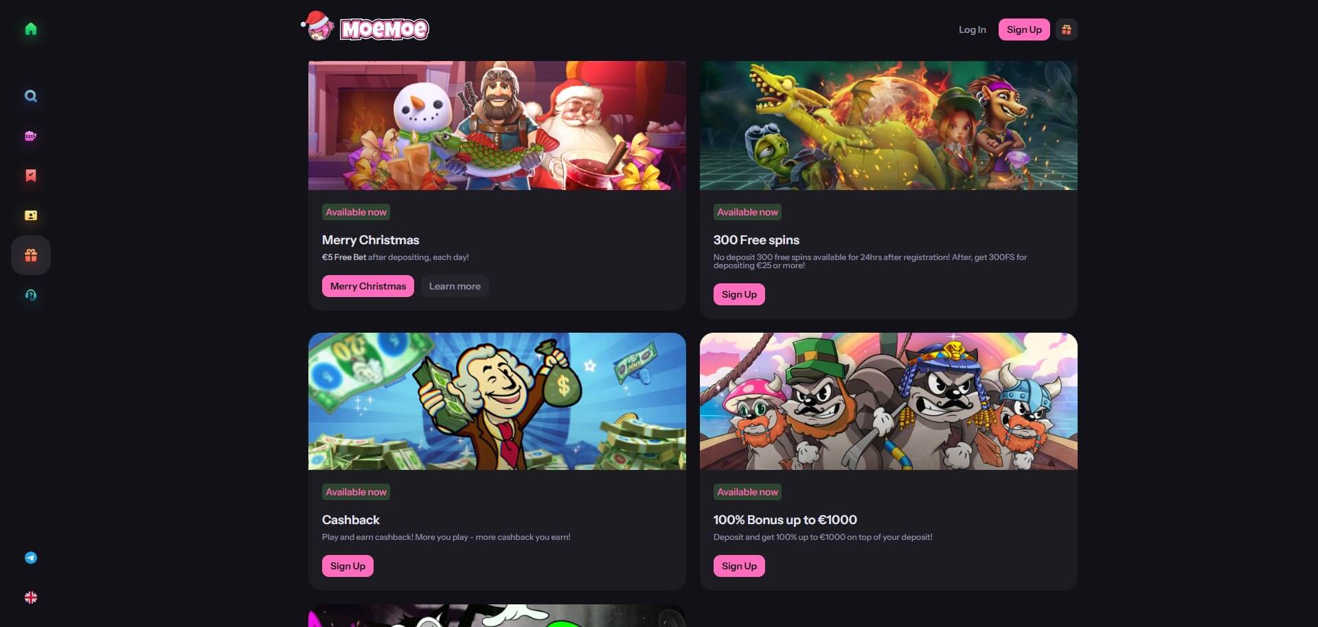 MoeMoe Casino Promotions
