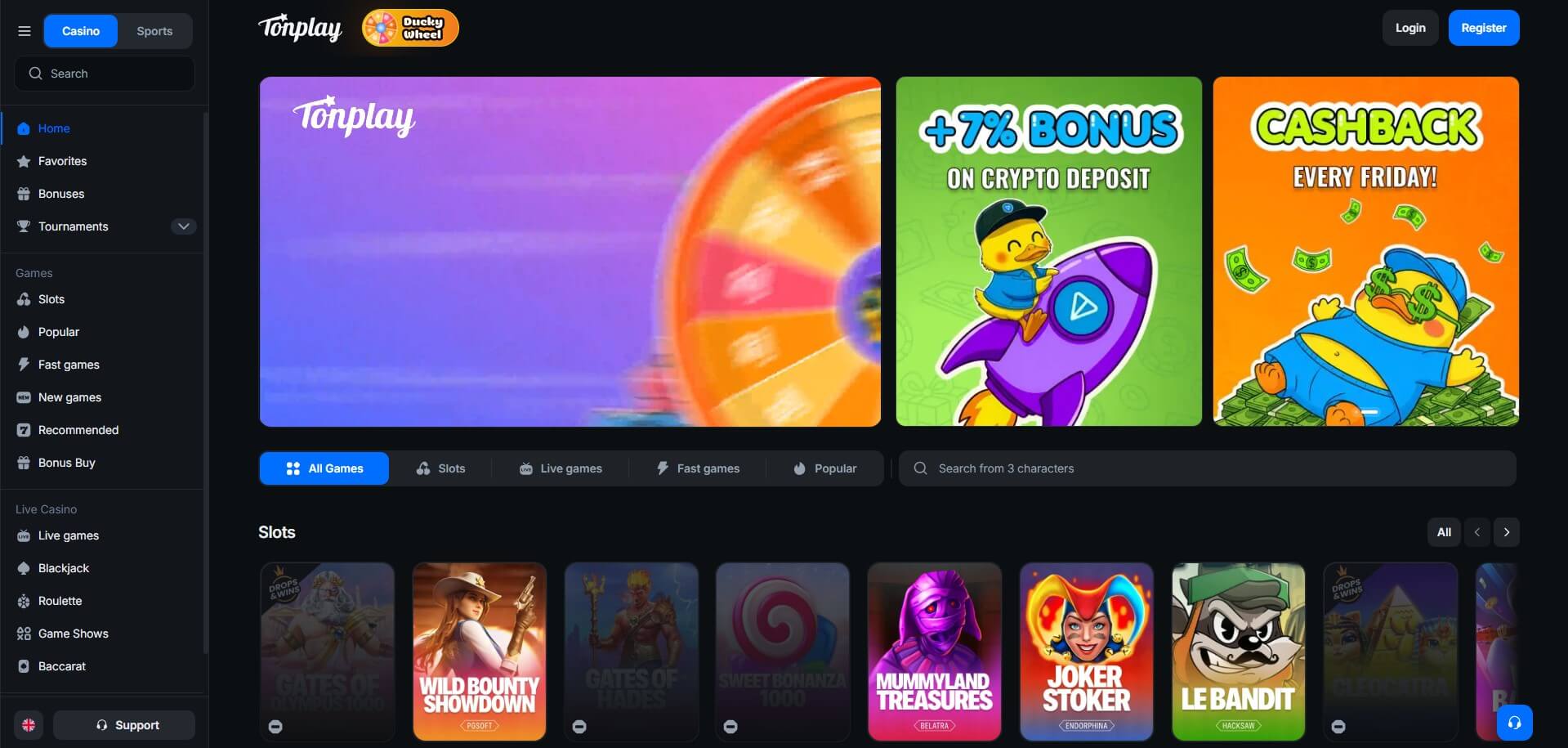 Tonplay Casino Review