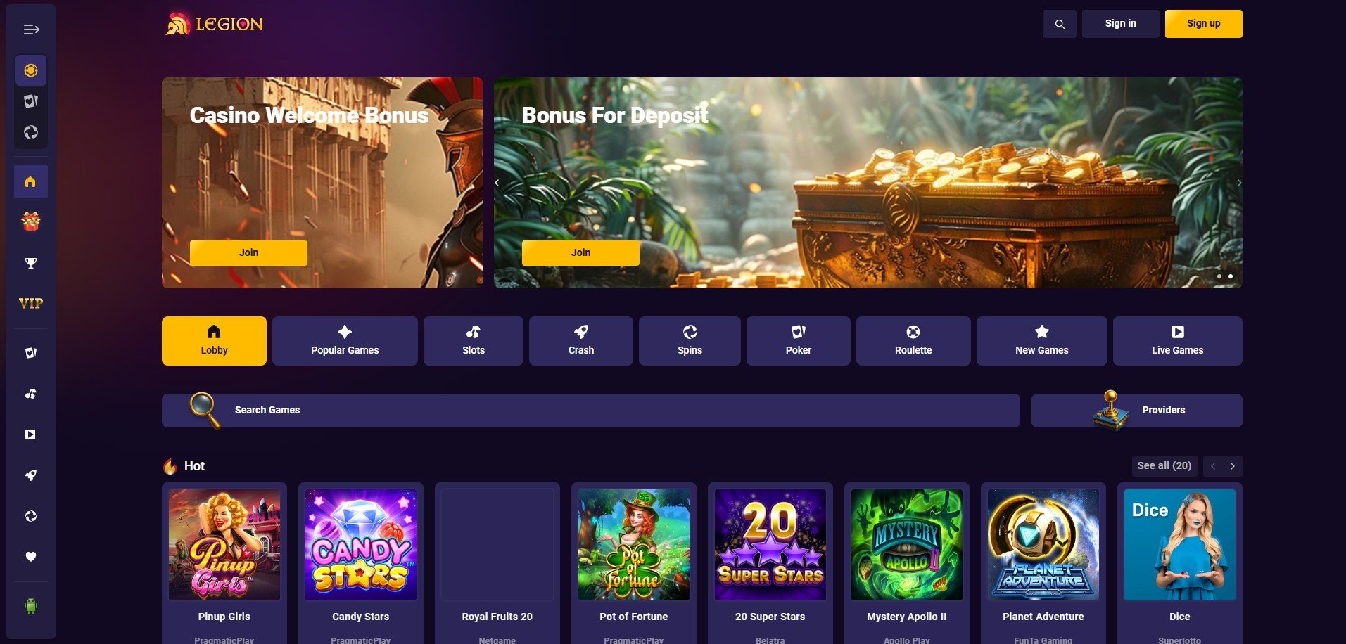 Legion Casino Review