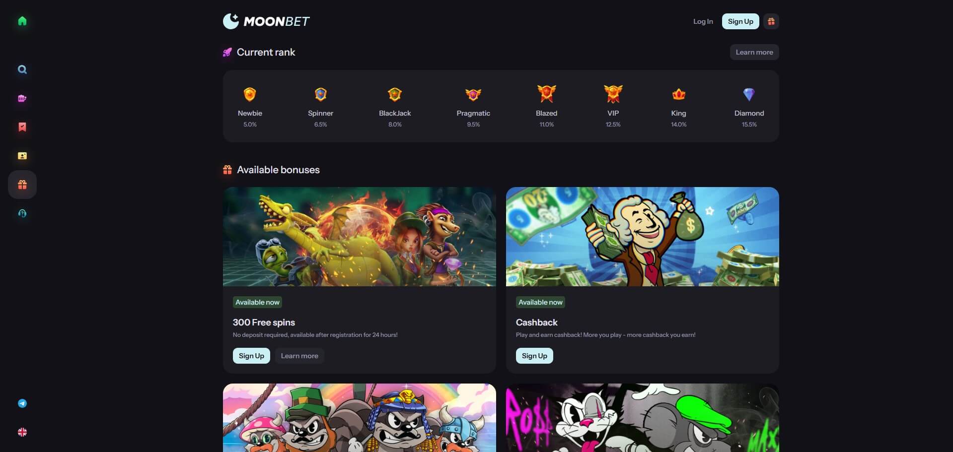 MoonBet Casino Promotions
