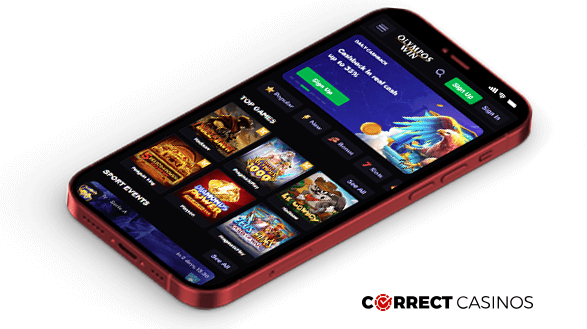 OlymposWin Casino Mobile Version