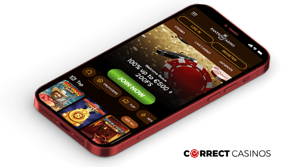 Panteon Casino Mobile Version