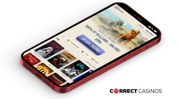 VIPLuck Casino Mobile Version