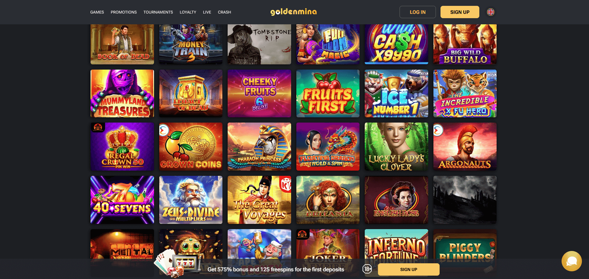 Goldenmina Casino Games