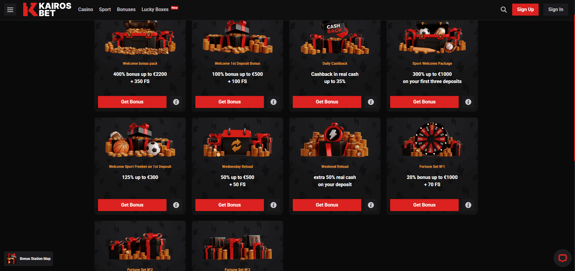 KairosBet Casino Promotions