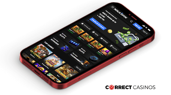 NikaSpin Casino Mobile Version