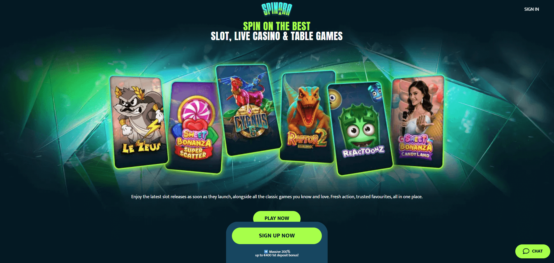 Spinara Casino Games
