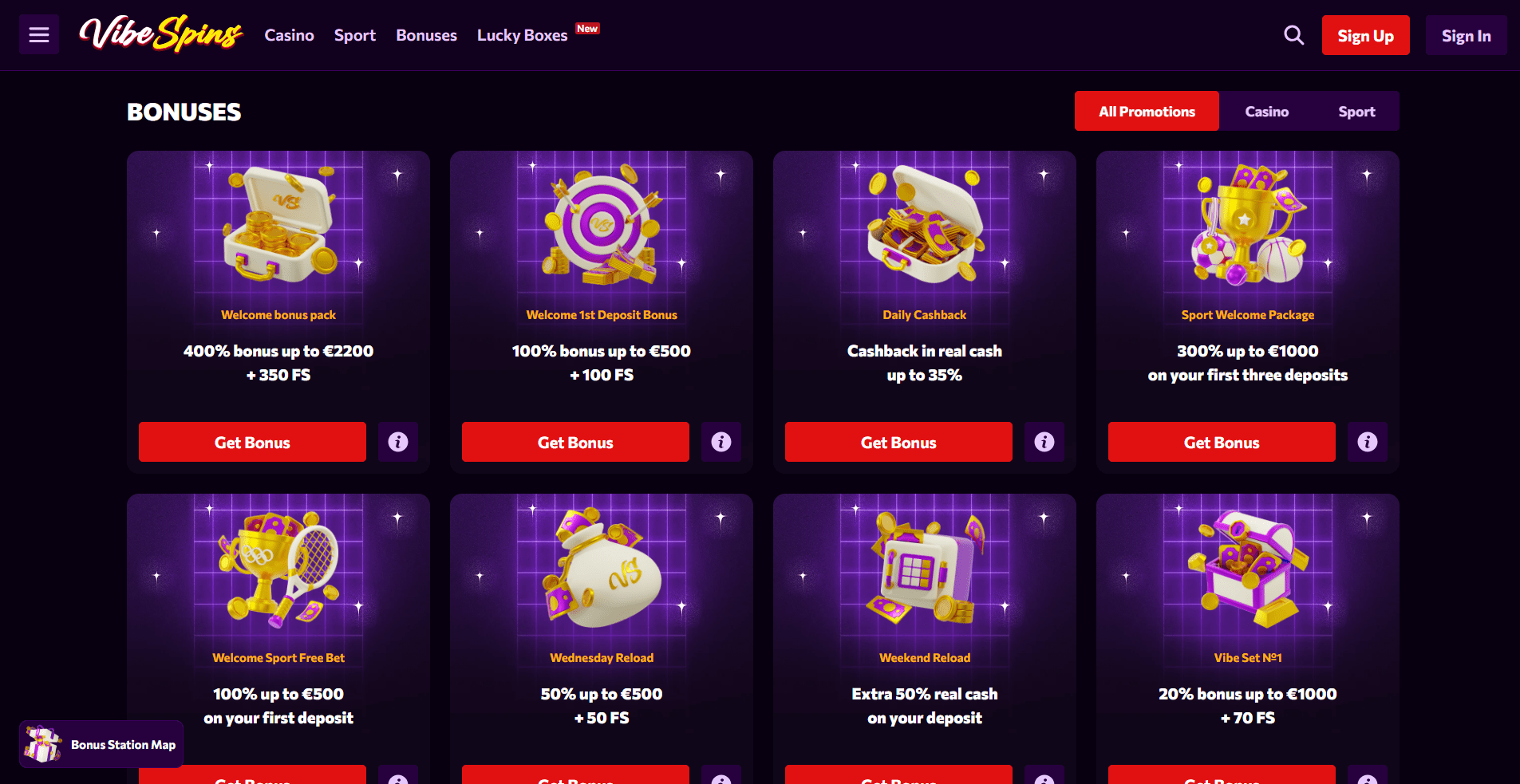 VibeSpins Casino Promotions