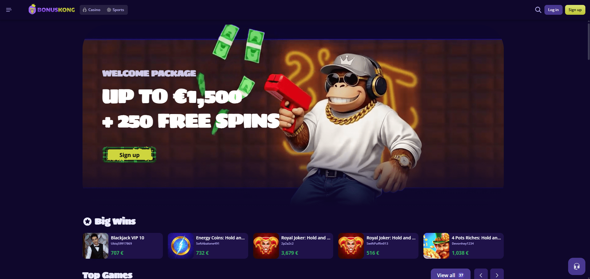 Bonus Kong Casino Review