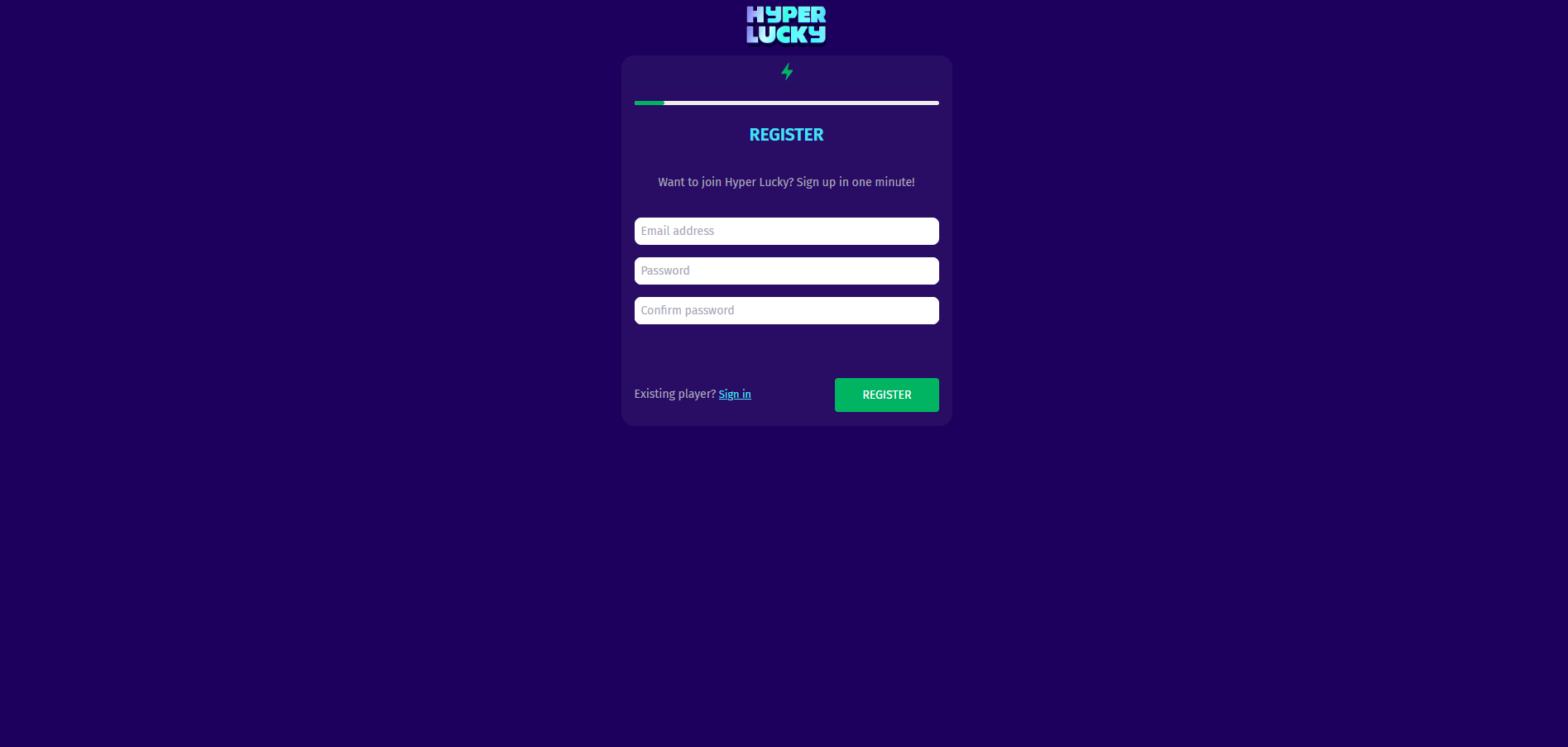 Hyper Lucky Casino Sign Up