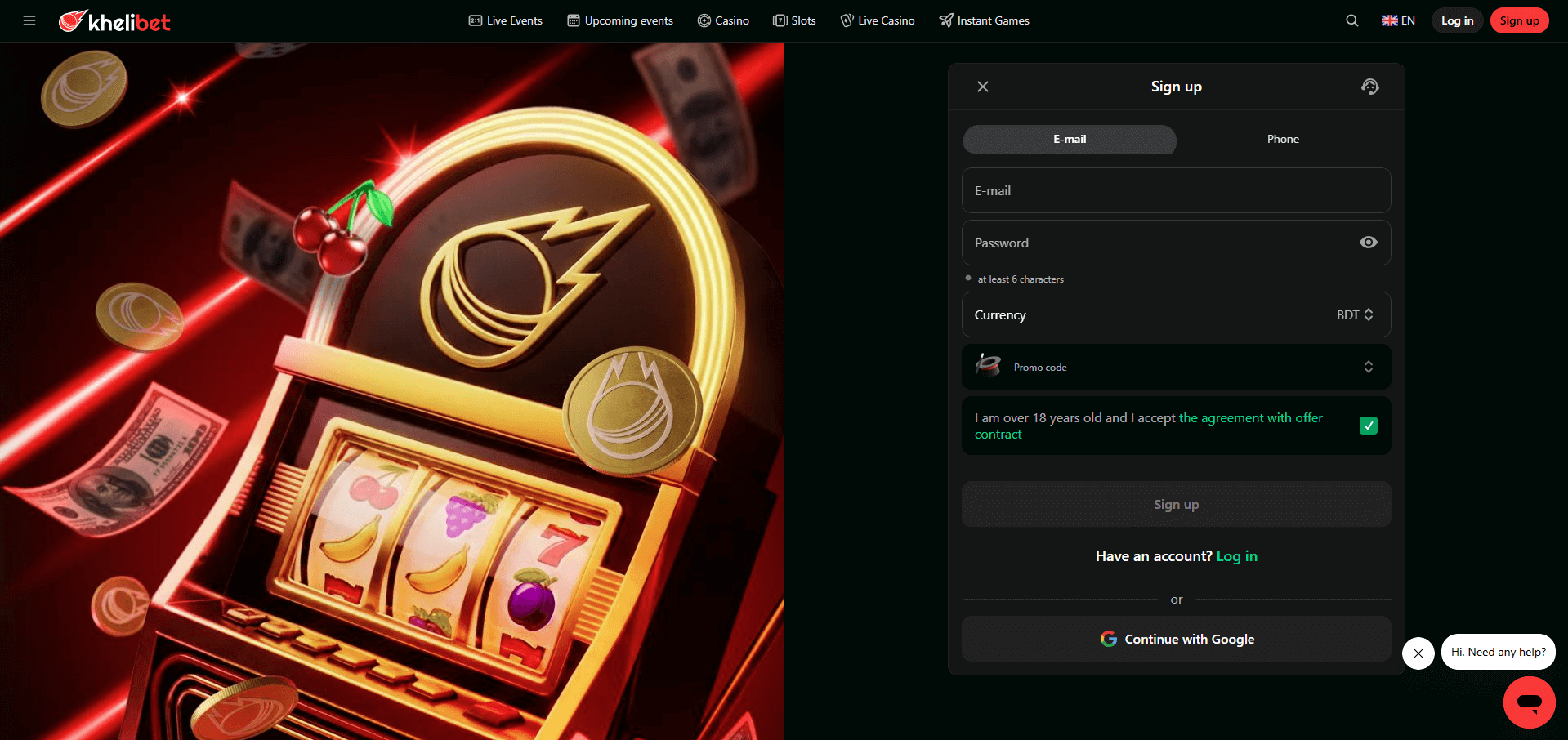 Khelibet Casino Sign Up