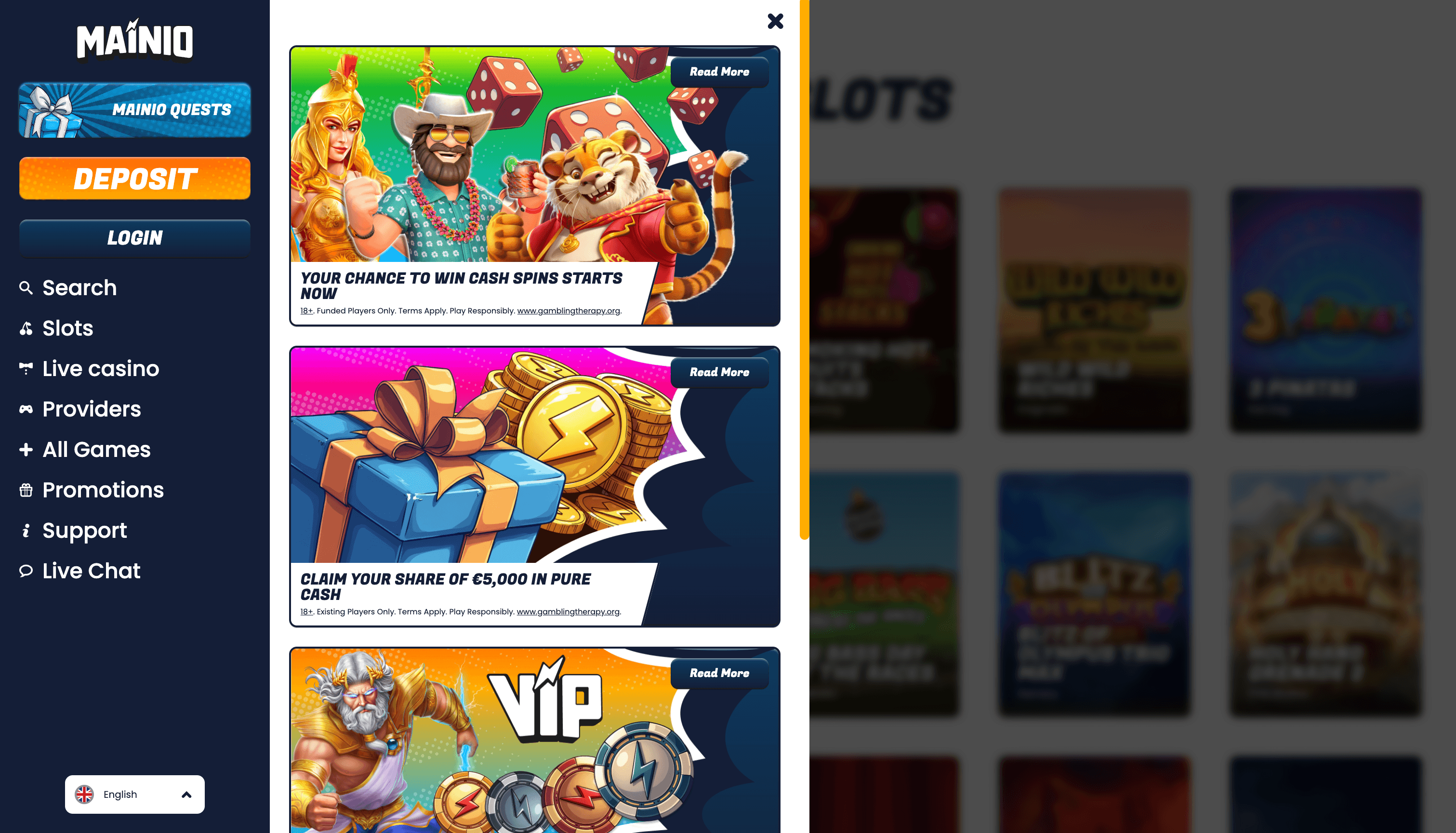 Mainiokasino Casino Bonuses
