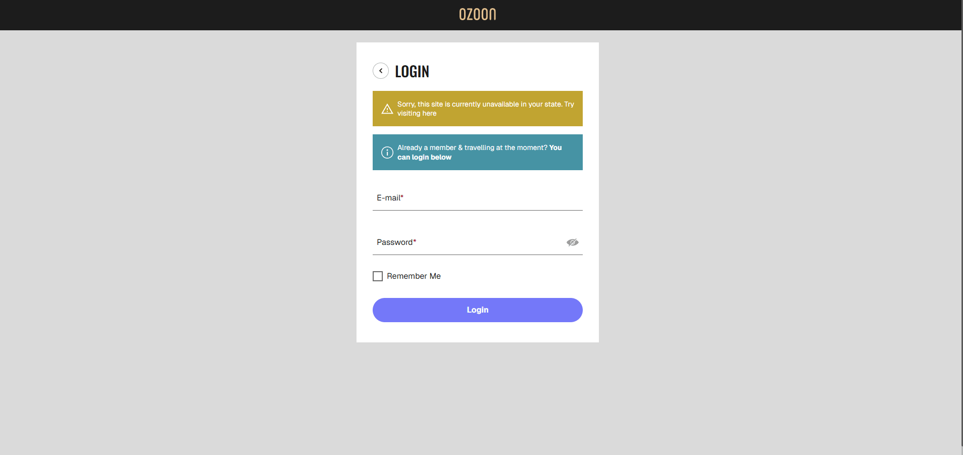 Ozoon Casino Log In