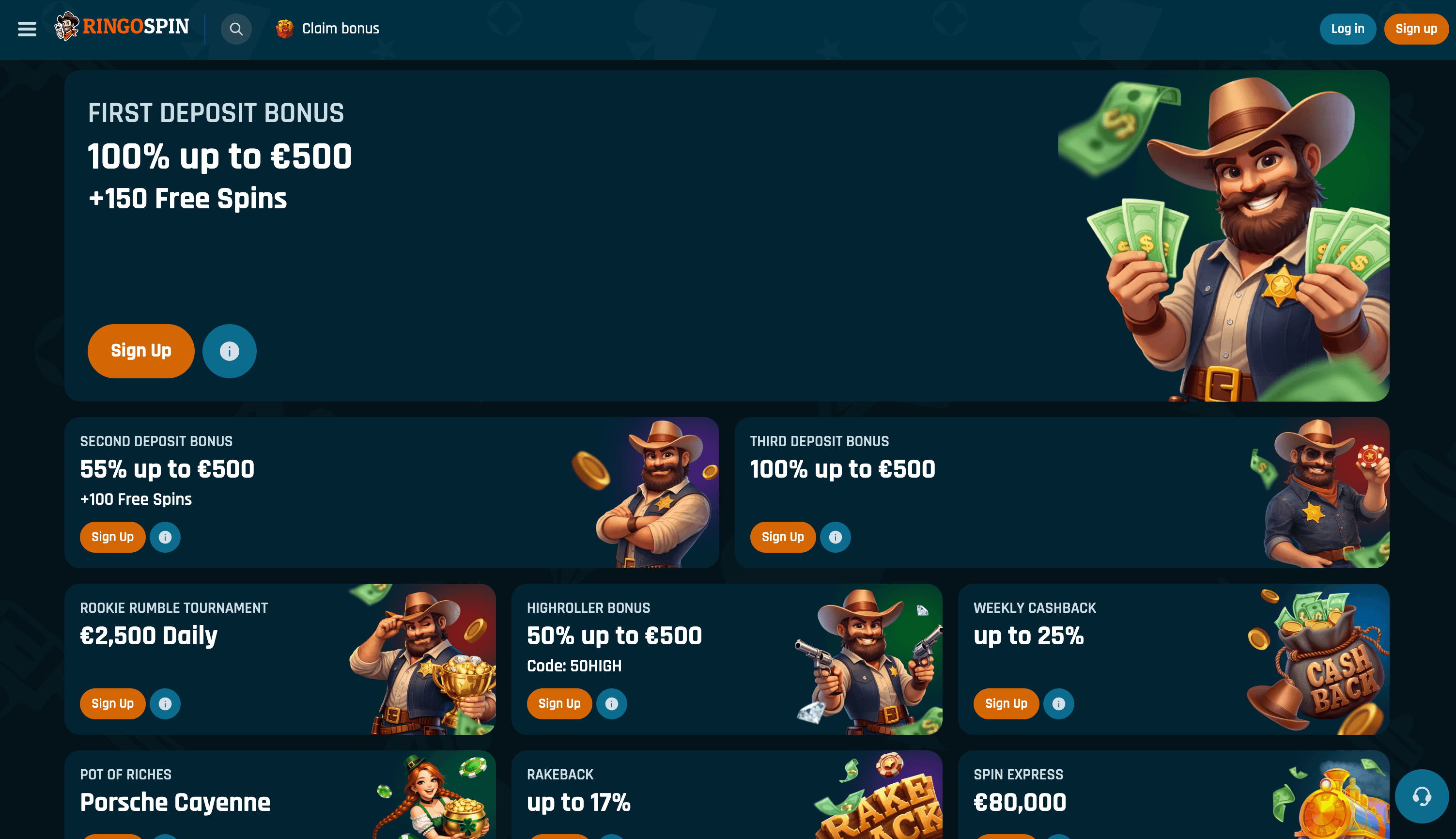 Ringospin Casino Bonuses