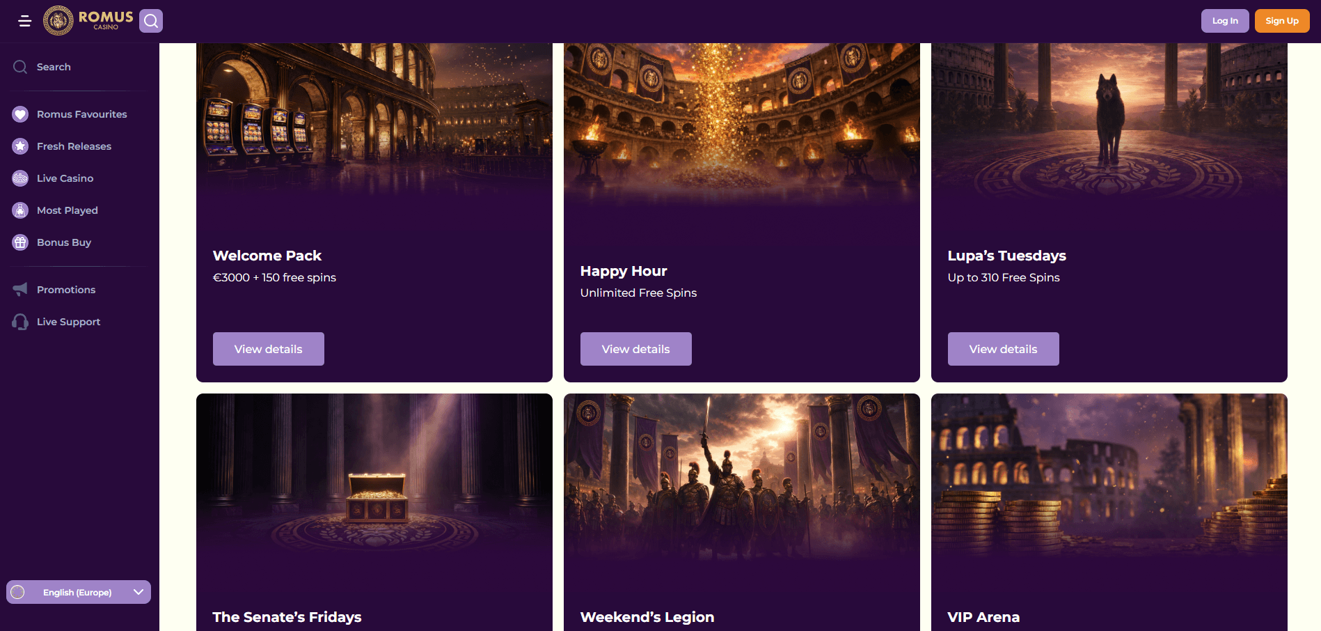 Romus Casino Promotions