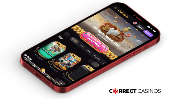 DuffSpin Casino Mobile Version