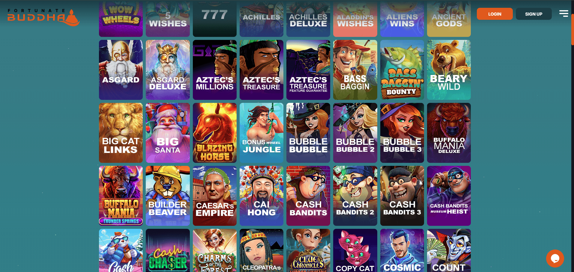 Fortunate Buddha Casino Games