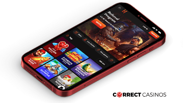 HadesBet Casino Mobile Version