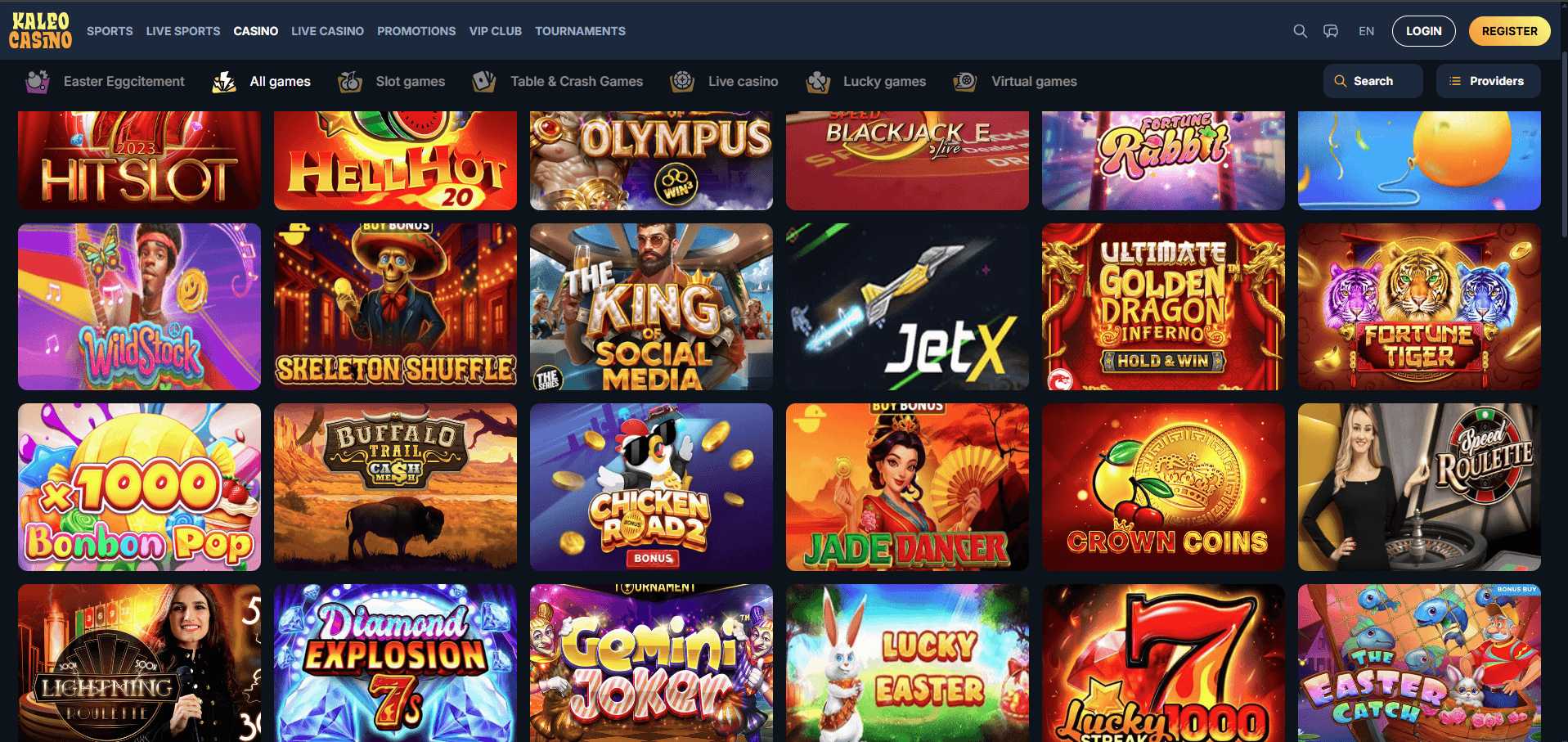 Kaleo Casino Games