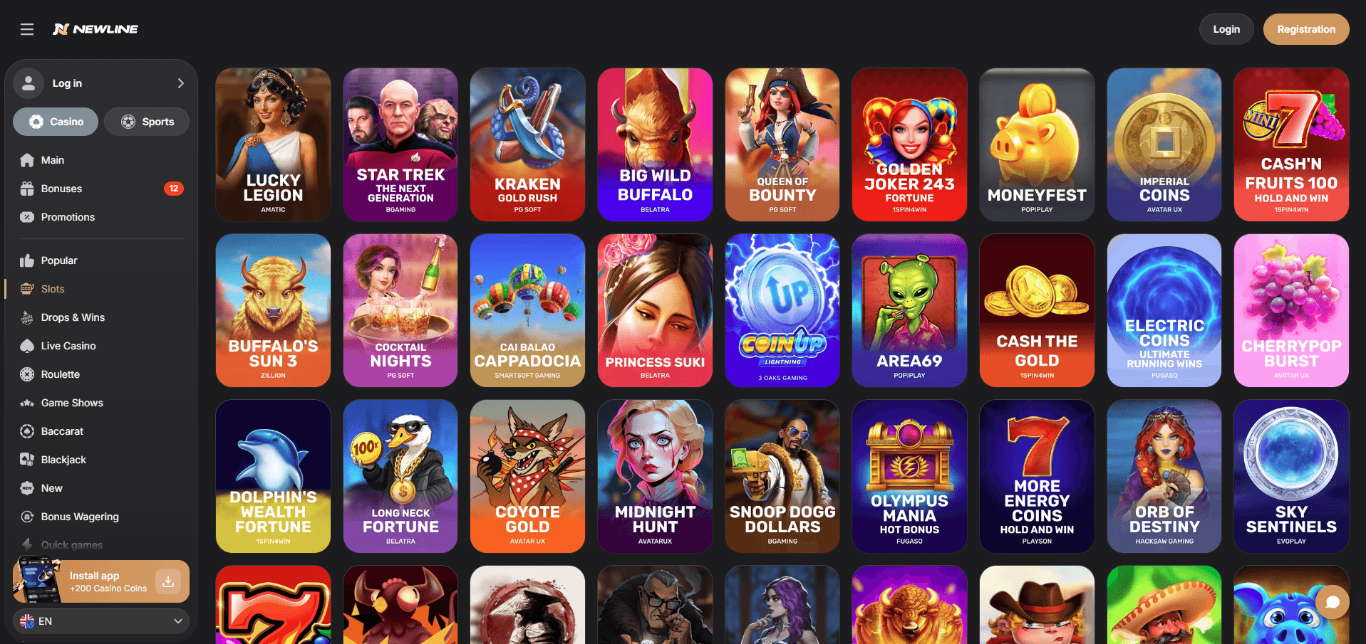 Newline Casino Games