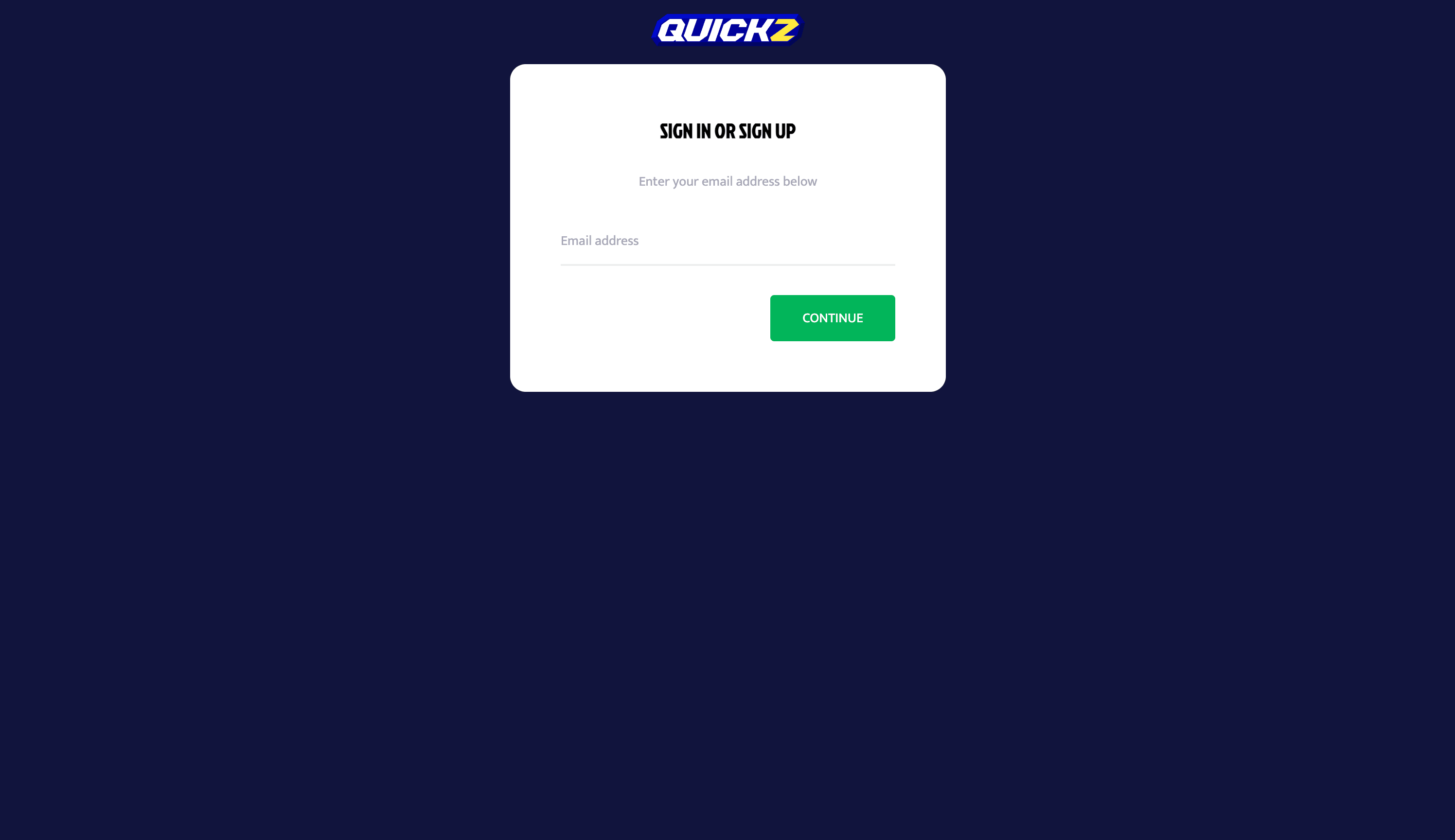 Quickz Casino Sign Up
