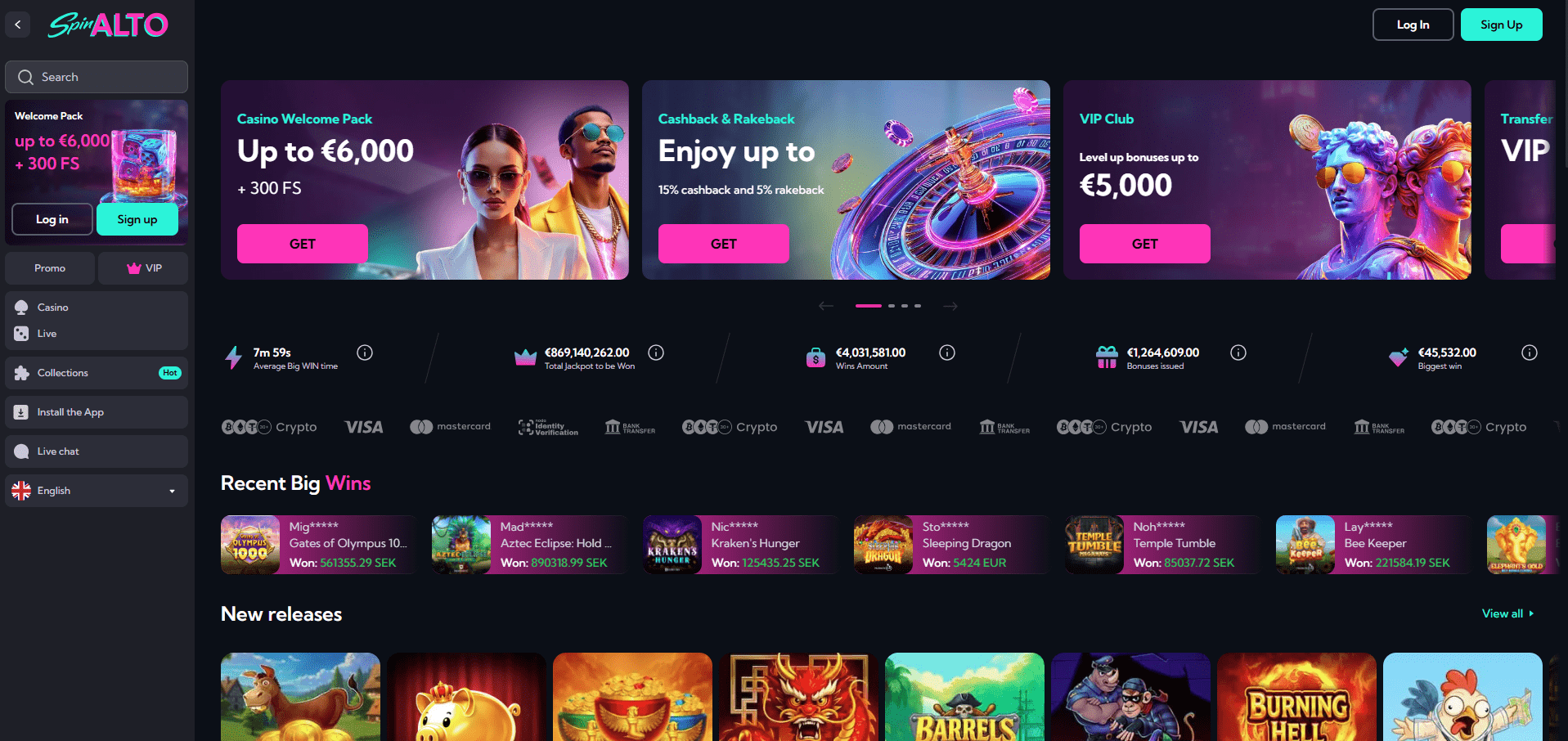SpinAlto Casino Review