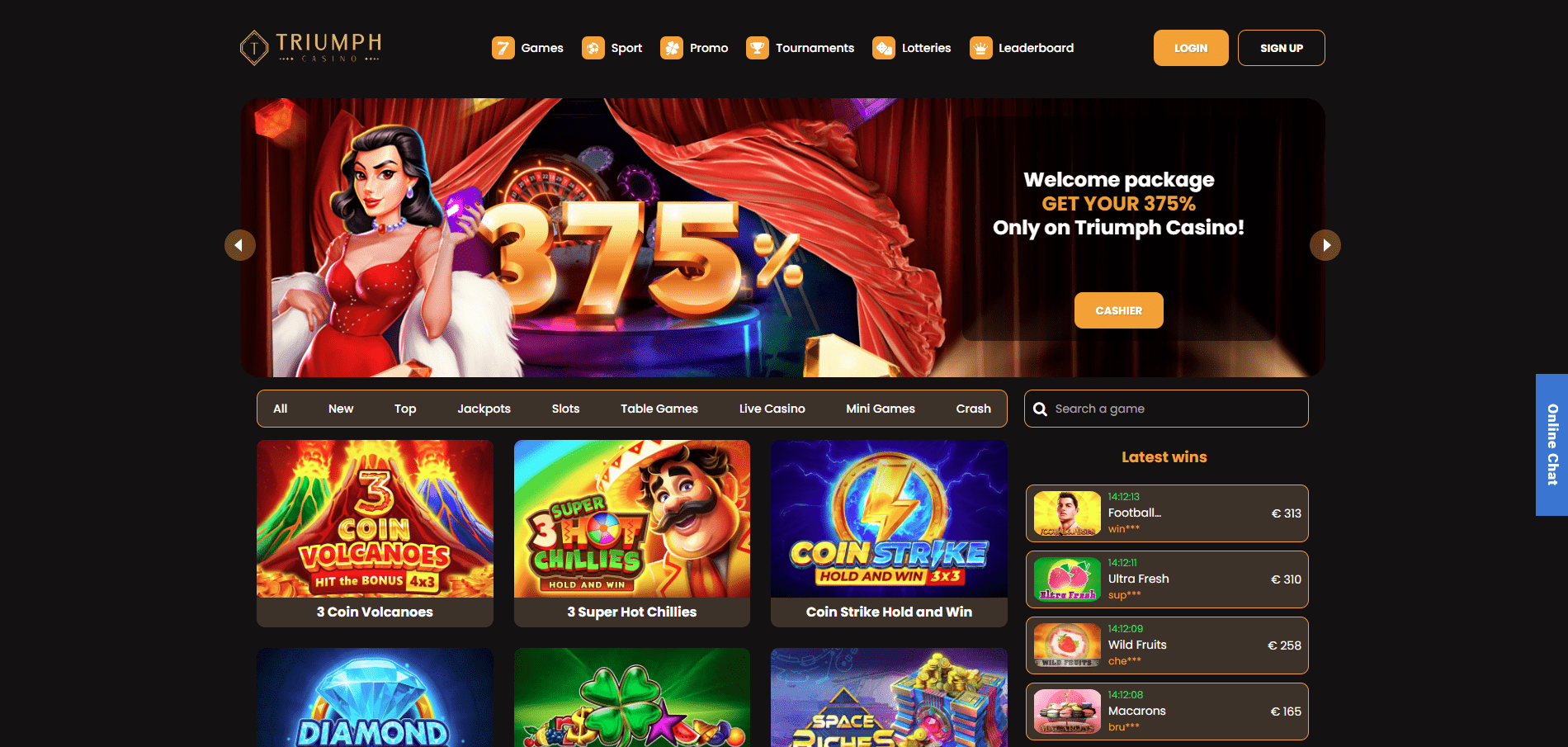 Triumph Casino Review