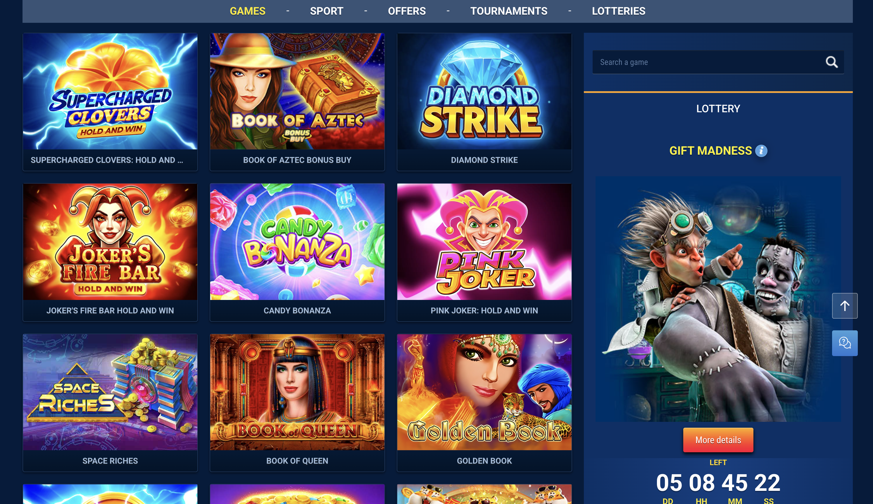 WG Casino Games
