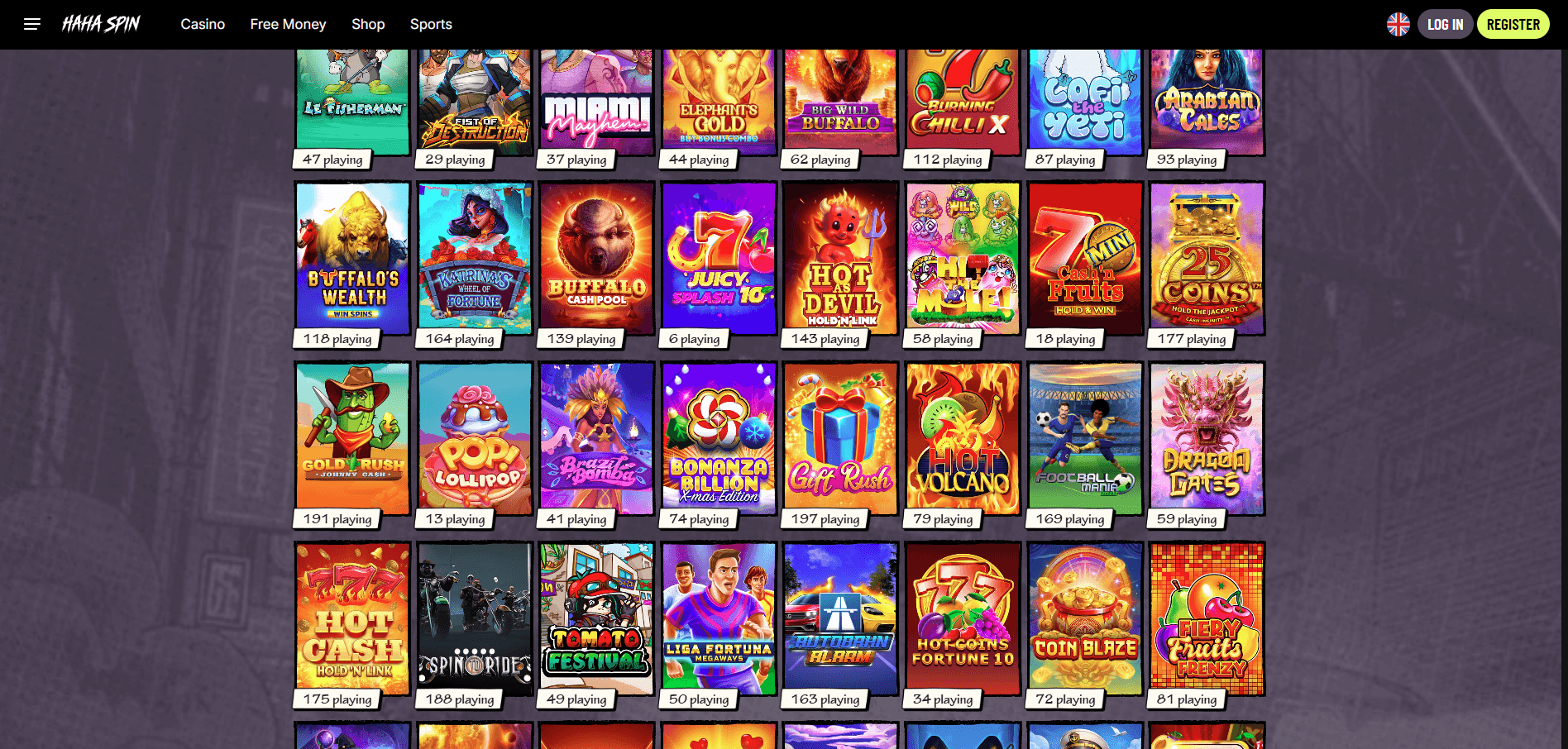 HahaSpin Casino Games