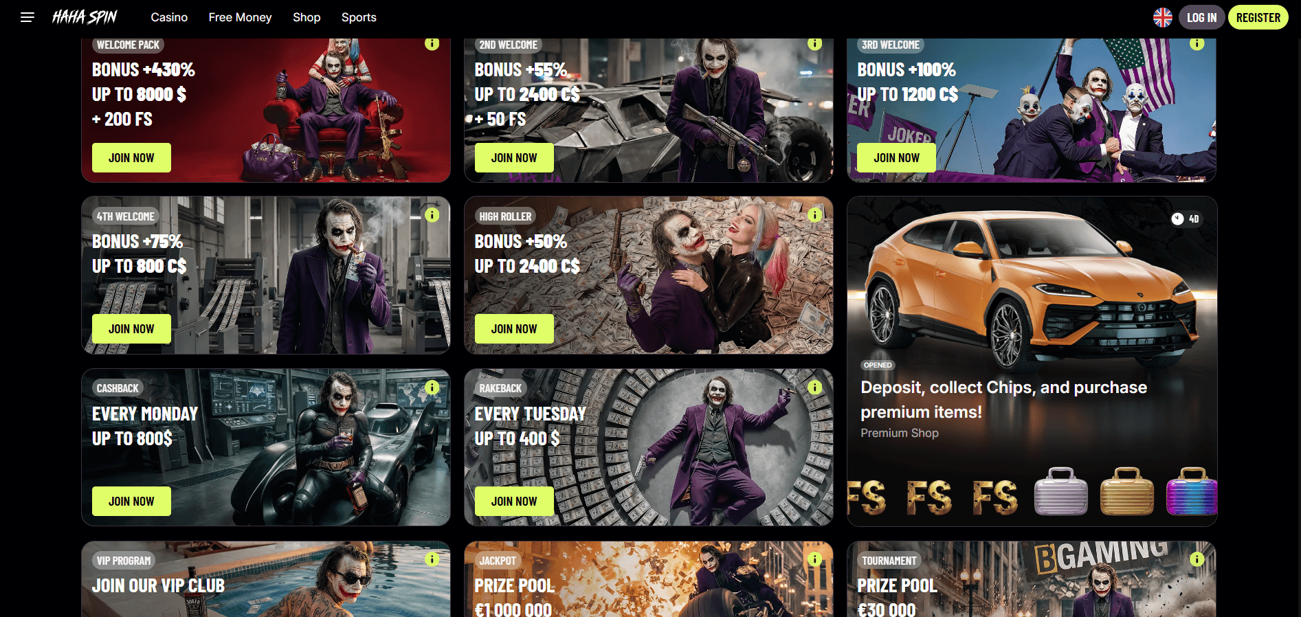HahaSpin Casino Promotions