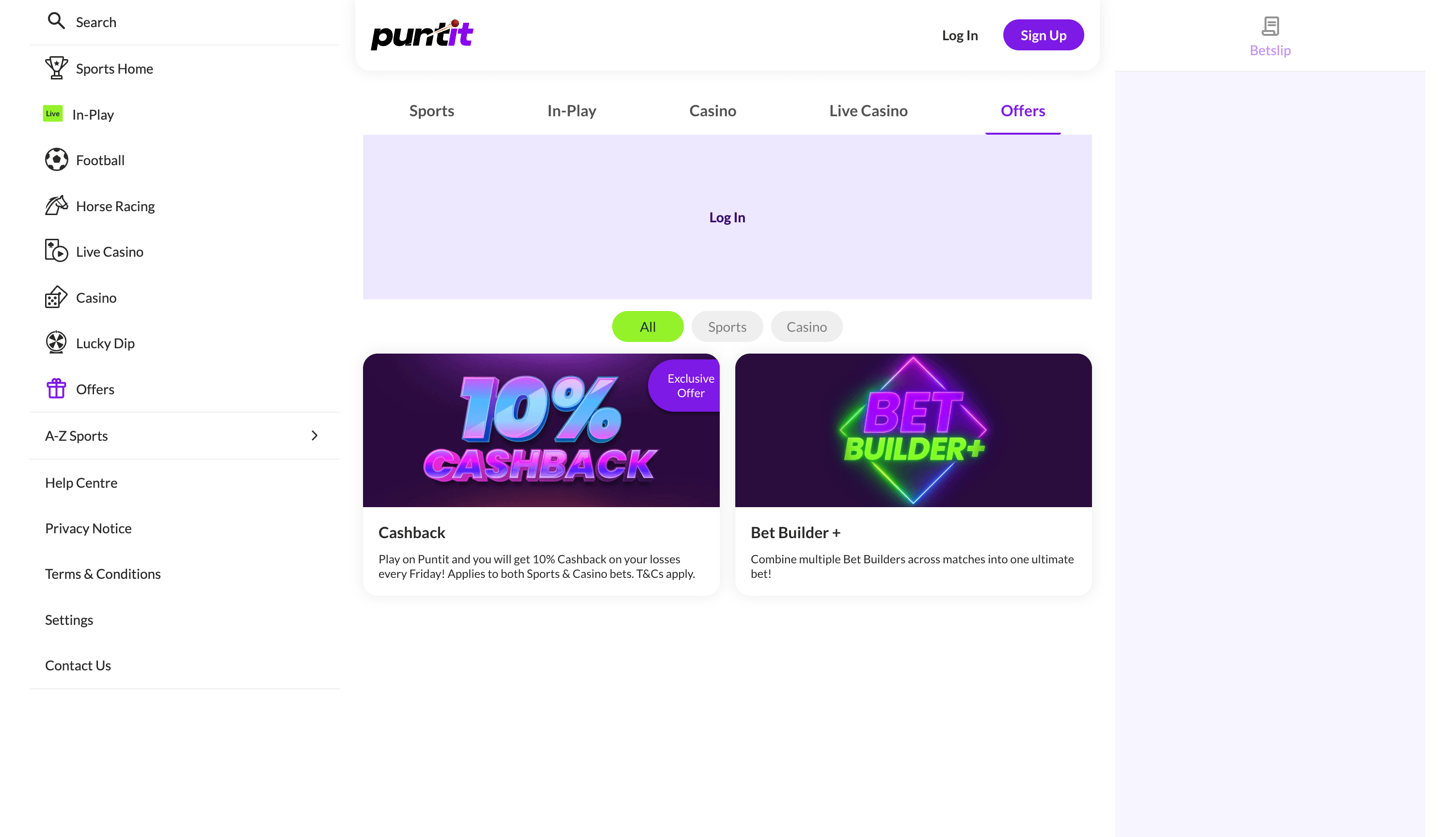 Puntit Casino Bonuses