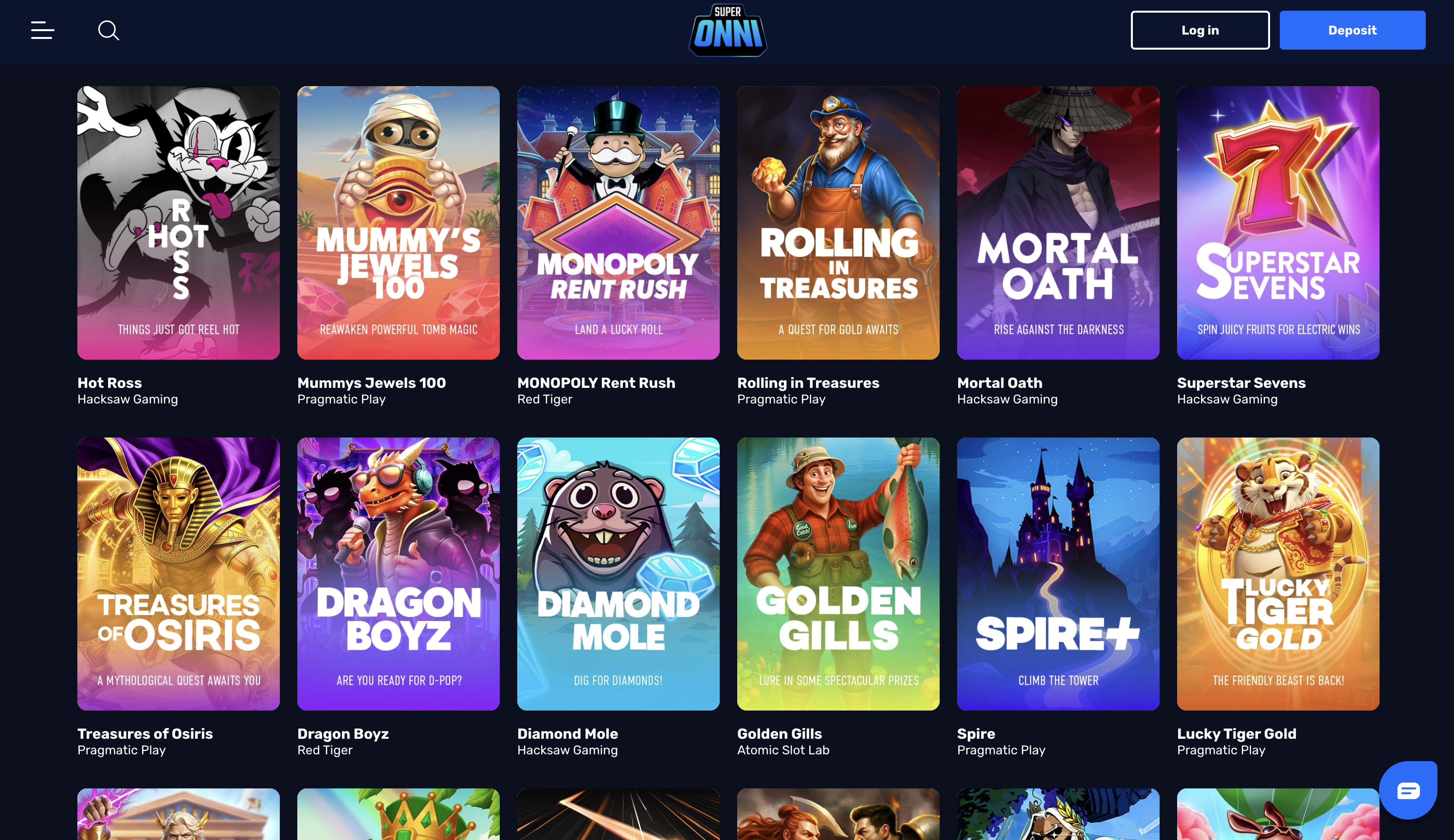 SuperOnni Casino Games