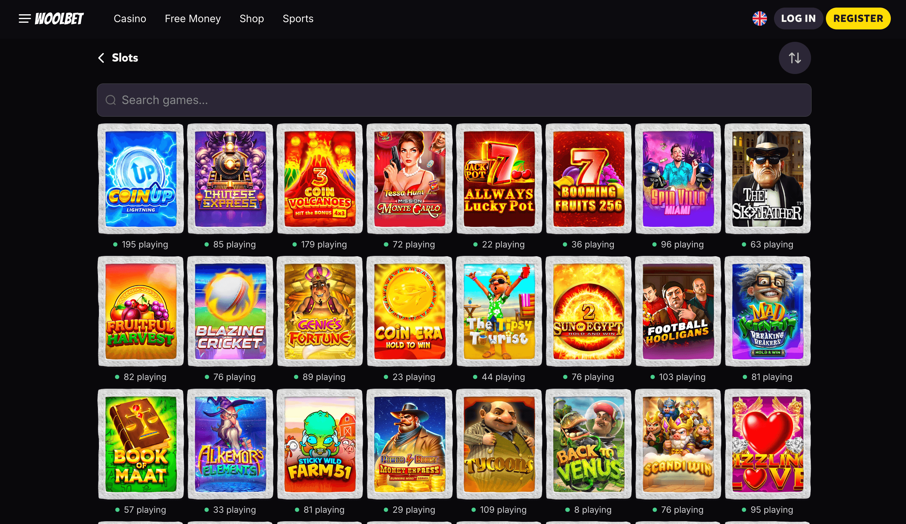 WoolBet Casino Games