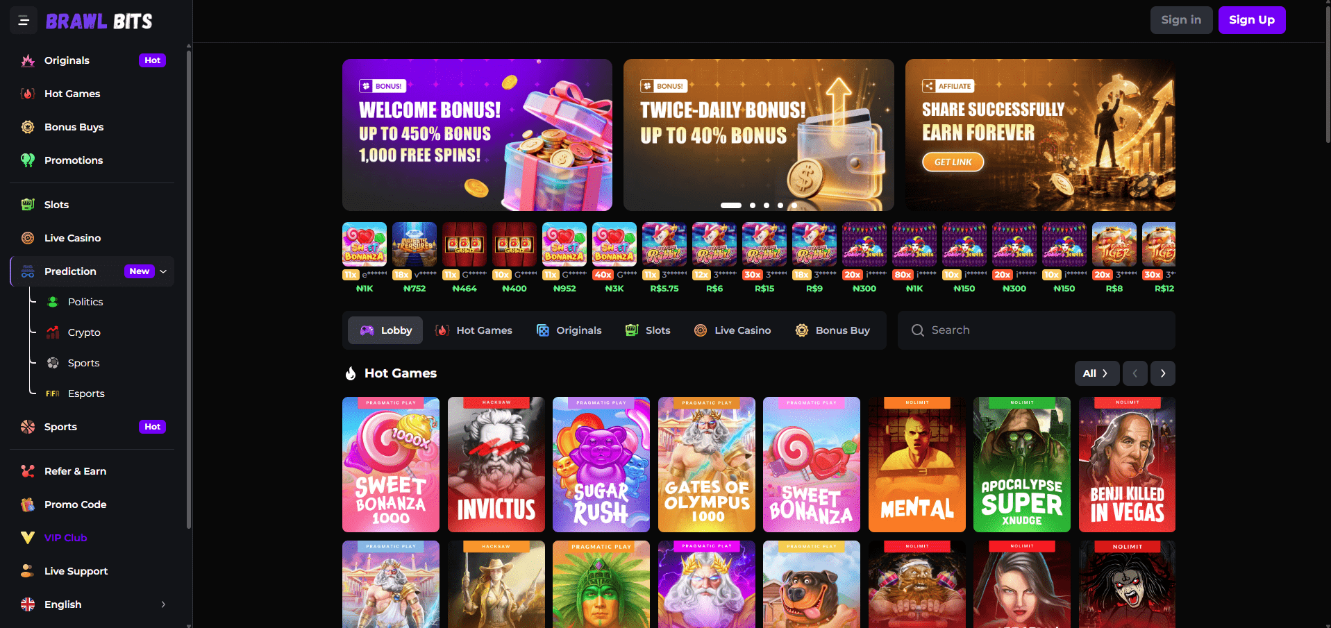 Brawl Bits Casino Review
