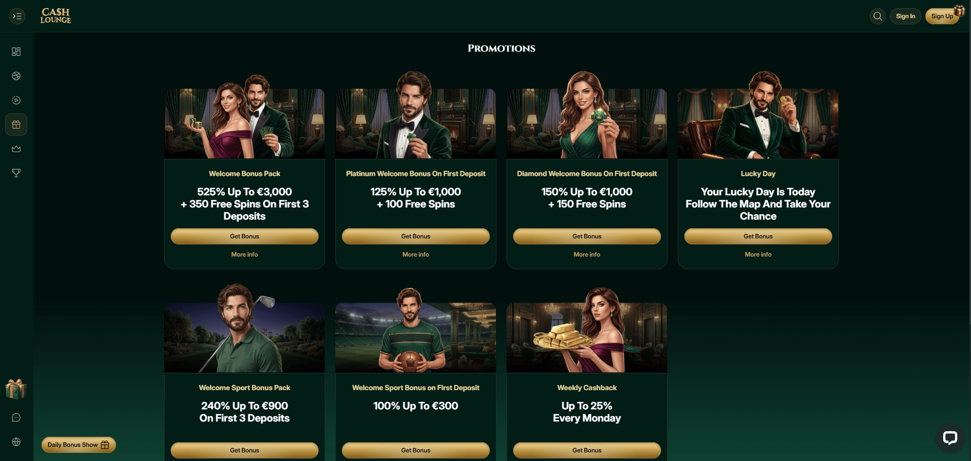 CashLounge Casino Promotions
