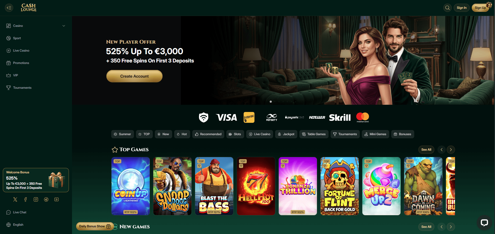 CashLounge Casino Review