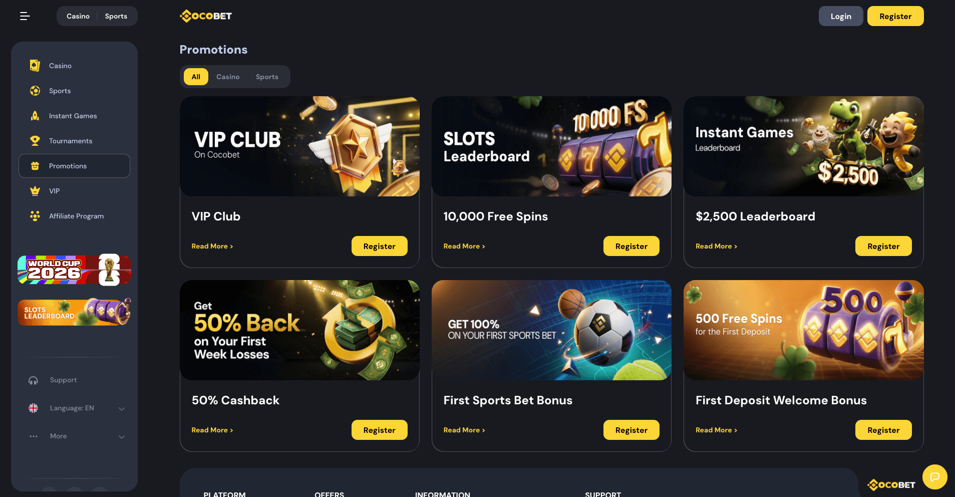 CocoBet Casino Bonuses