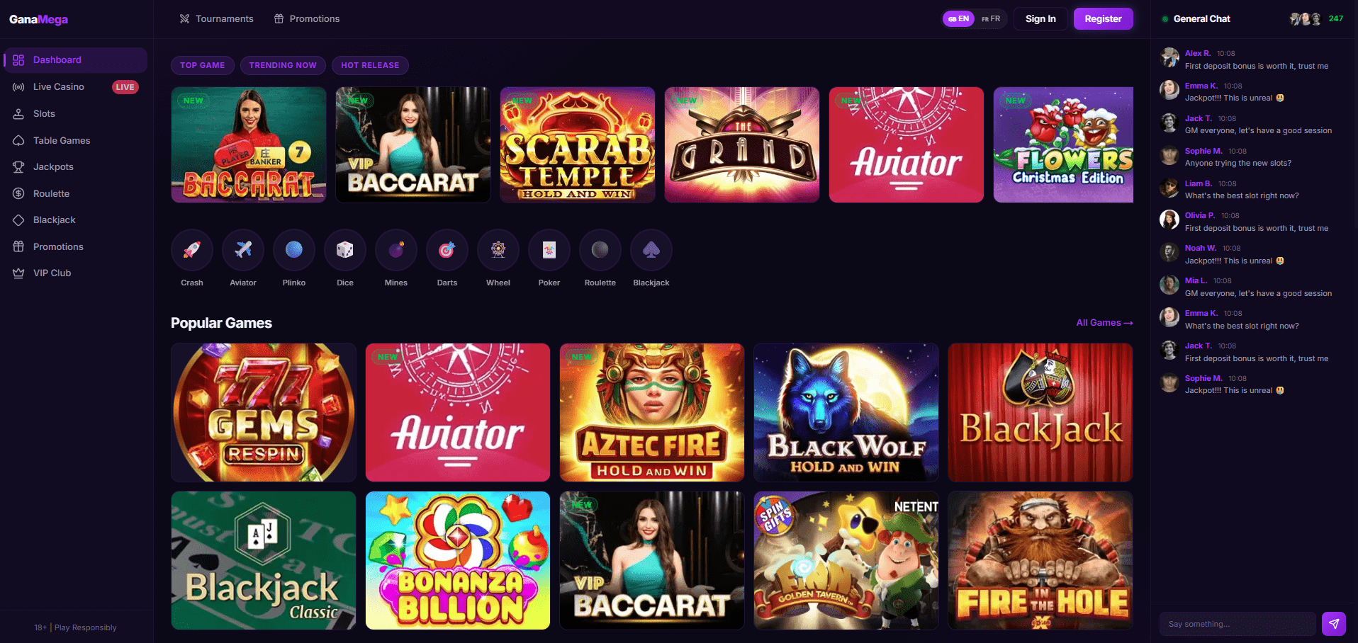 GanaMega Casino Review