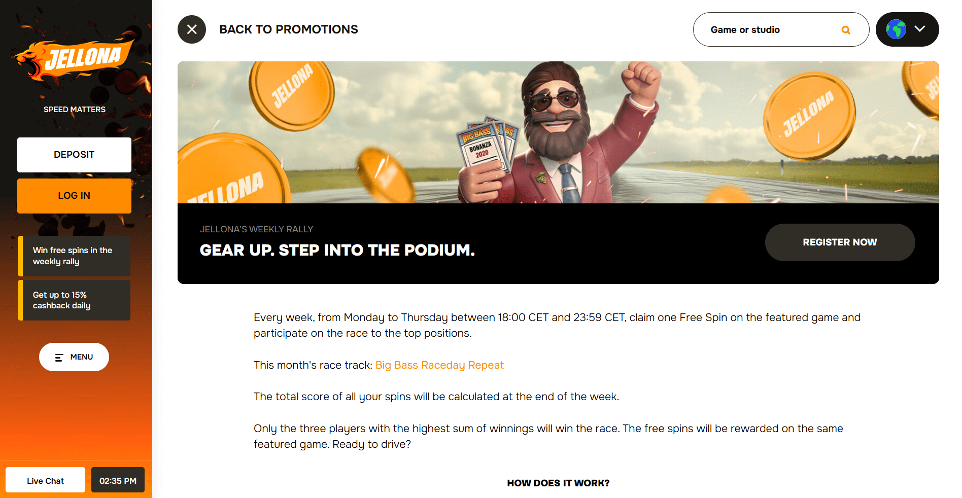 Jellona Casino Promotions