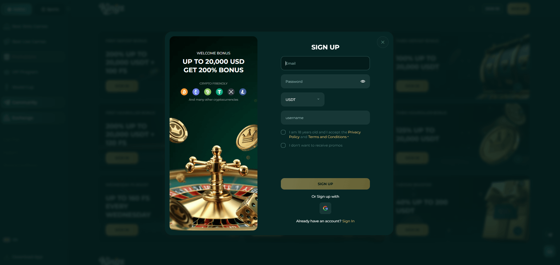 Kingz Casino Sign Up