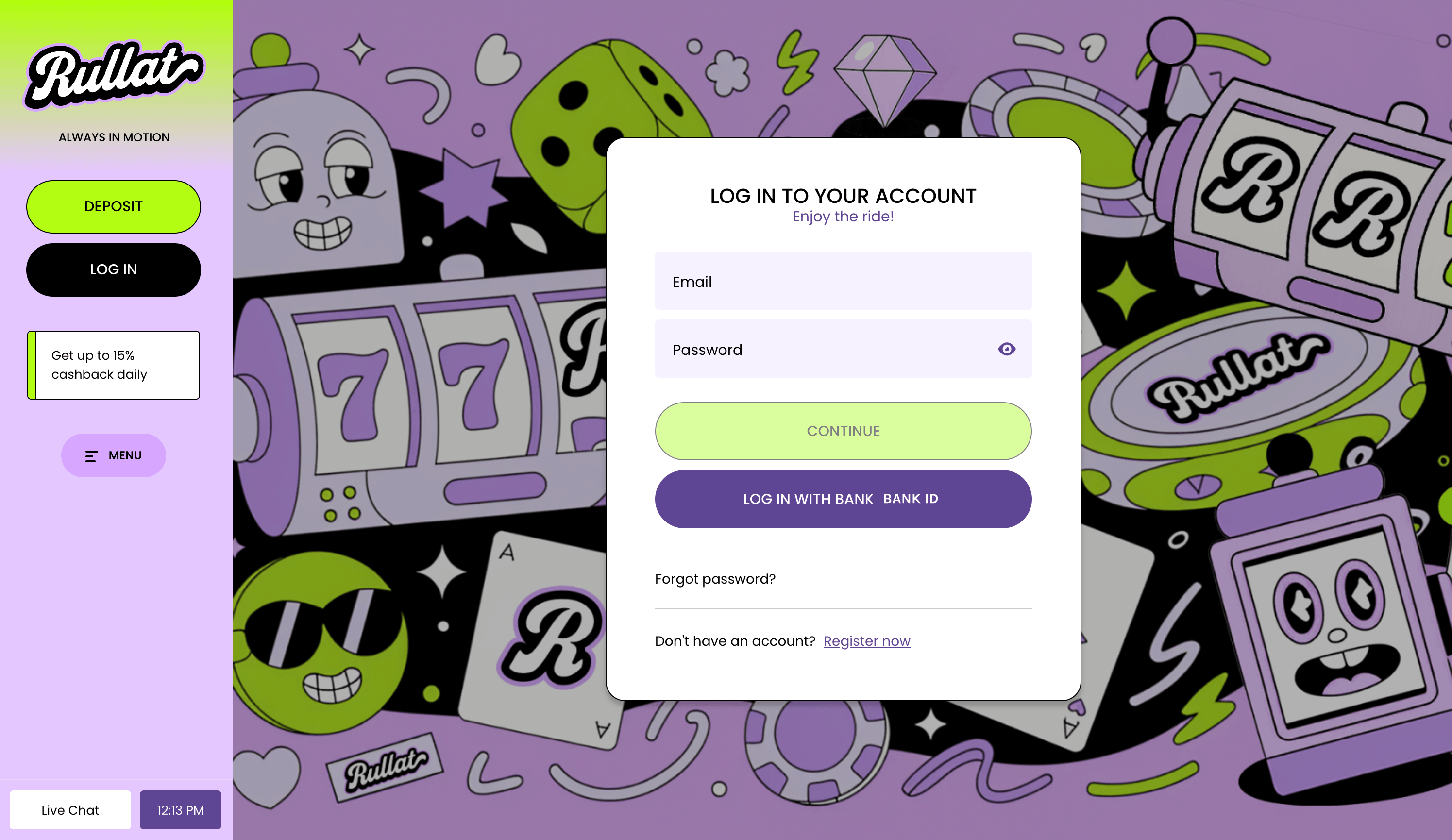Rullat Casino Log In
