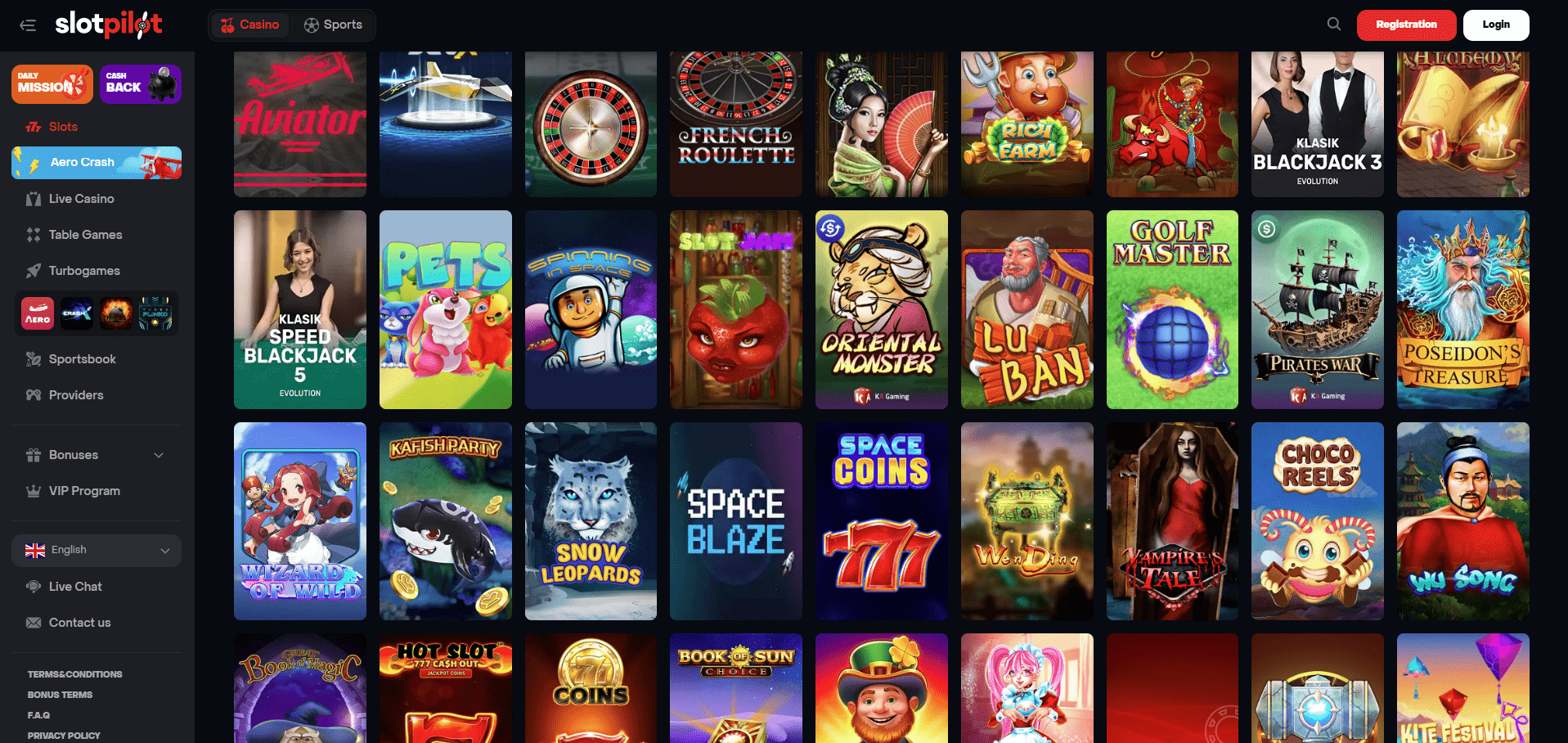 SlotPilot Casino Games