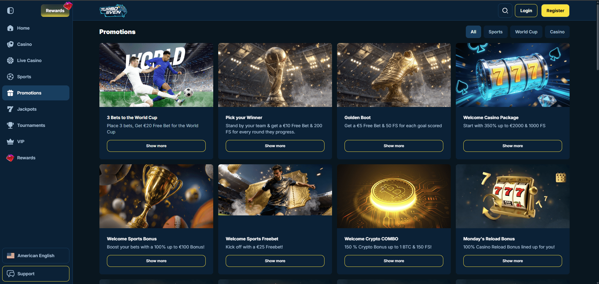 TurboSven Casino Promotions
