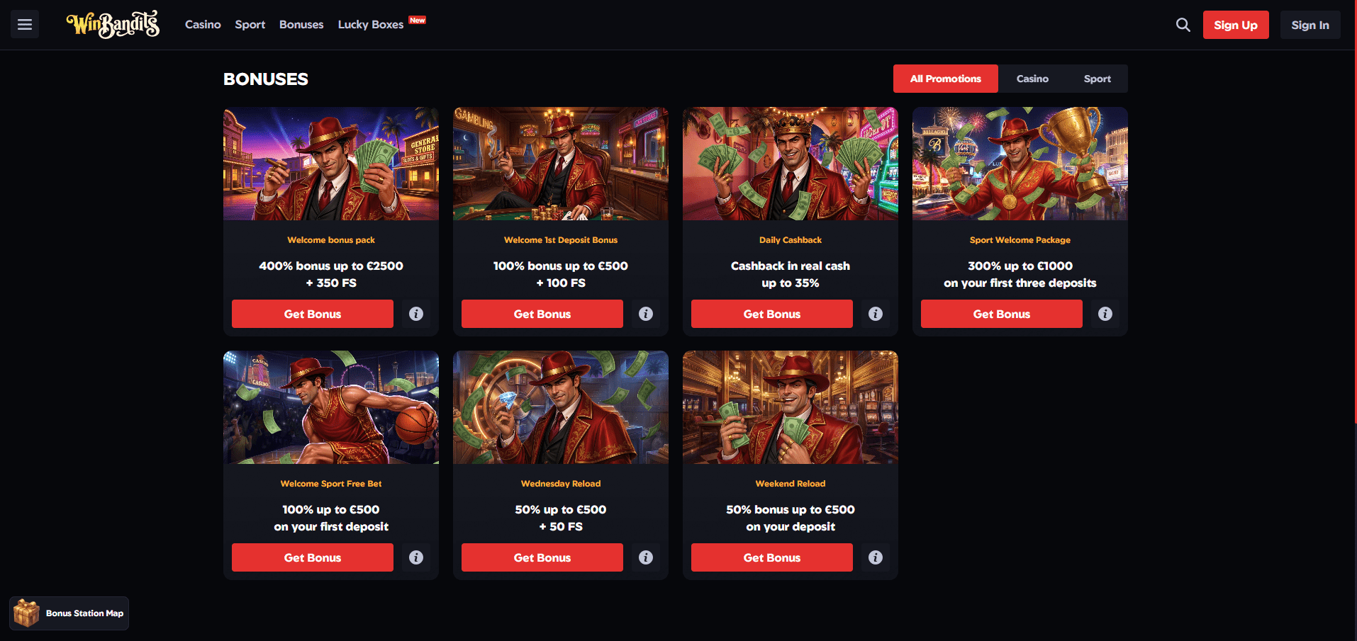 WinBandits Casino Promotiond